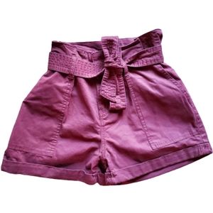 Excellent used condition plum/wine/purple belt tie waist shorts
